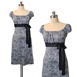 Y2K 90's SIMONEE Flirty Femme Animal Print Stretchy Dress M
